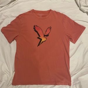 american eagle super soft standard fit tee men’s size medium peach/coral color